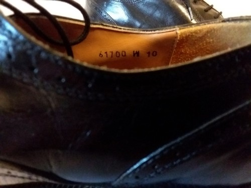 Stanley Blacker Size 10 Black Leather Lace Up Oxford Dress Shoes Italy - Picture 6 of 8