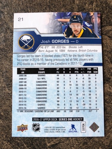 2016-17 Upper Deck - Base #1-200 (YOU PICK) - Picture 44 of 374