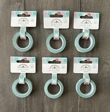 Set of 6, Doodlebug Design - Washi Tape Let it Snow Collection - 12 Yards Each