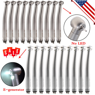 1-10 Dental (LED E-generator) High Speed Handpiece 4 holes NSK/KaV Style ybm