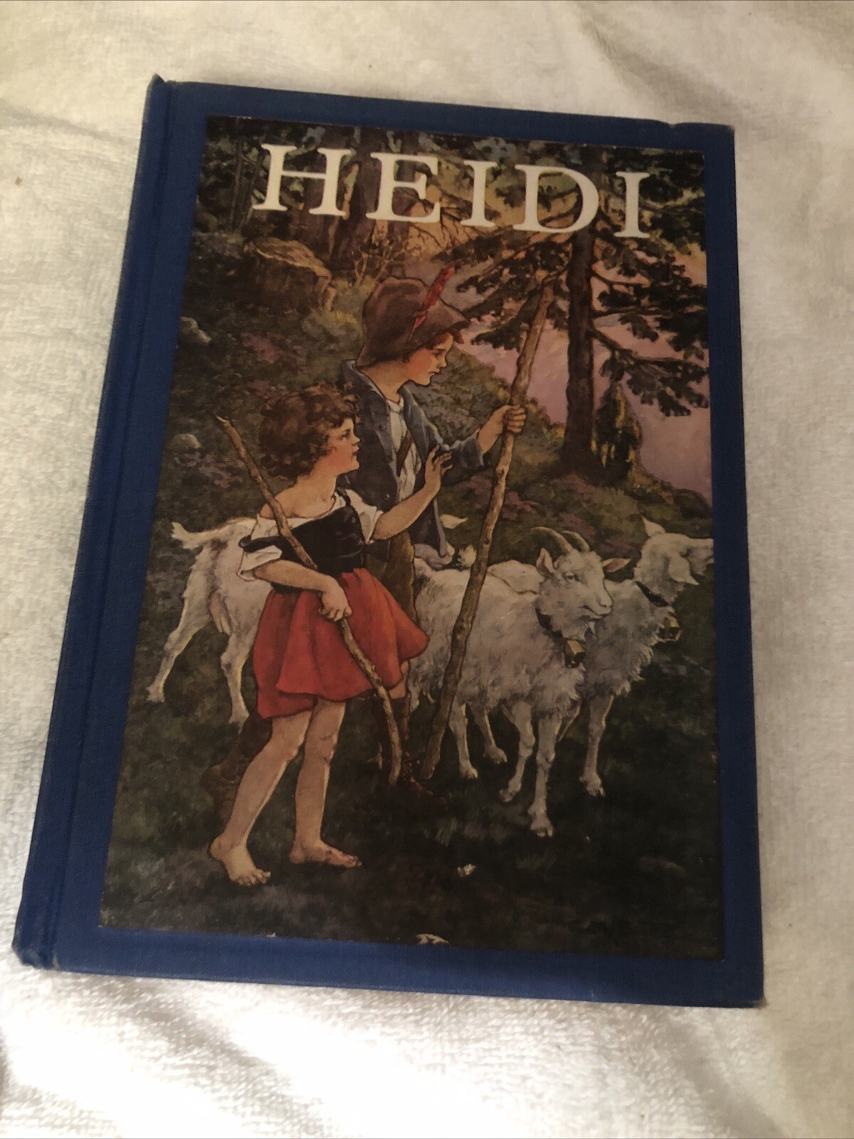 Vintage Heidi by Johanna Spyri, Clara M. Burd 1924 Partial ￼dust Cover