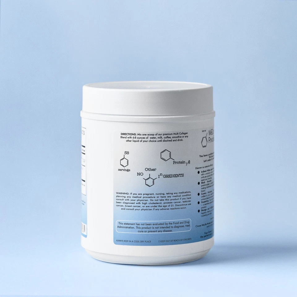 Multi коллаген пептидная смесь тип I II III V X без вкуса 7 г белка - Изображение 3 из 4