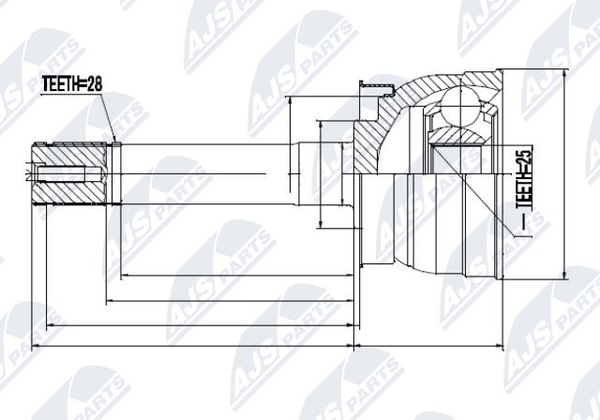 NPZ-NS-079 NTY Gelenksatz, Antriebswelle FüR Nissan-image