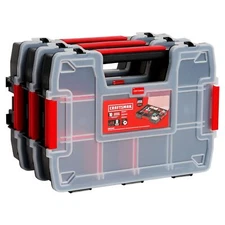 CRAFTSMAN Storage Organizer Small Parts Organizer 3-Packs with 10-Compartment...