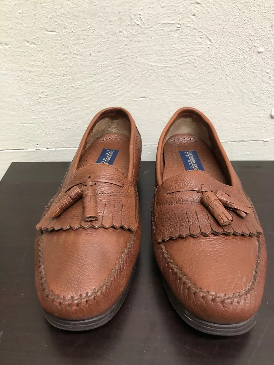 Giorgio Brutini Le Glove DUKE Tassel Brown Leather Men loafers
