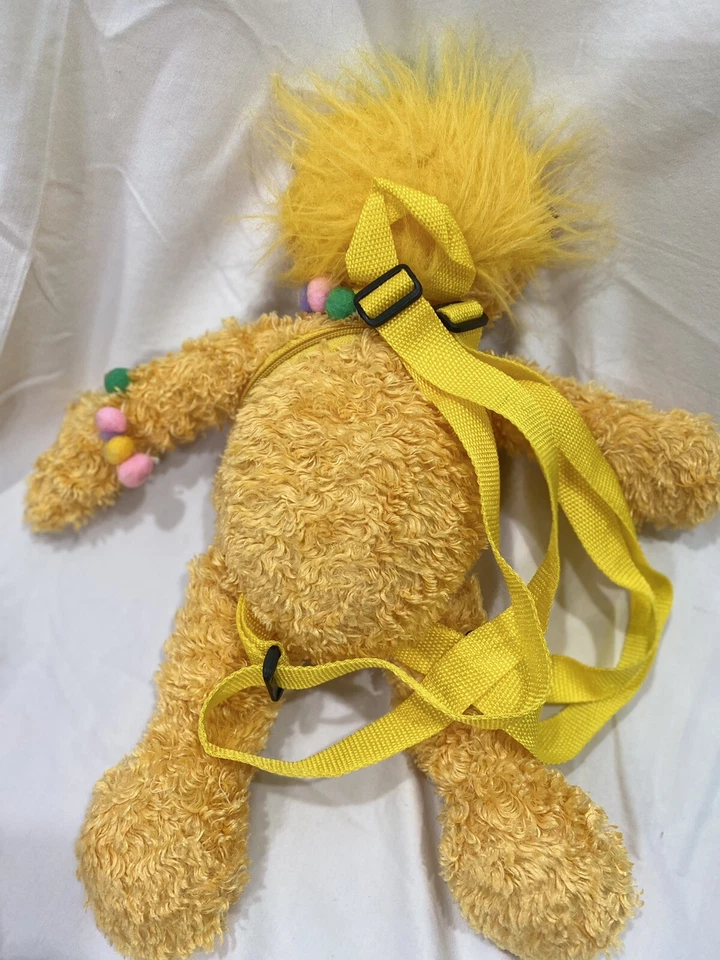 Mochila de Peluche Sesame Street Zoe 2003 Ajustable Pequeño Niño Juguete Llevar Foto 2 de 4