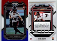 Troy Andersen 2022 Prizm Red White & Blue #394 Falcons RC Rookie