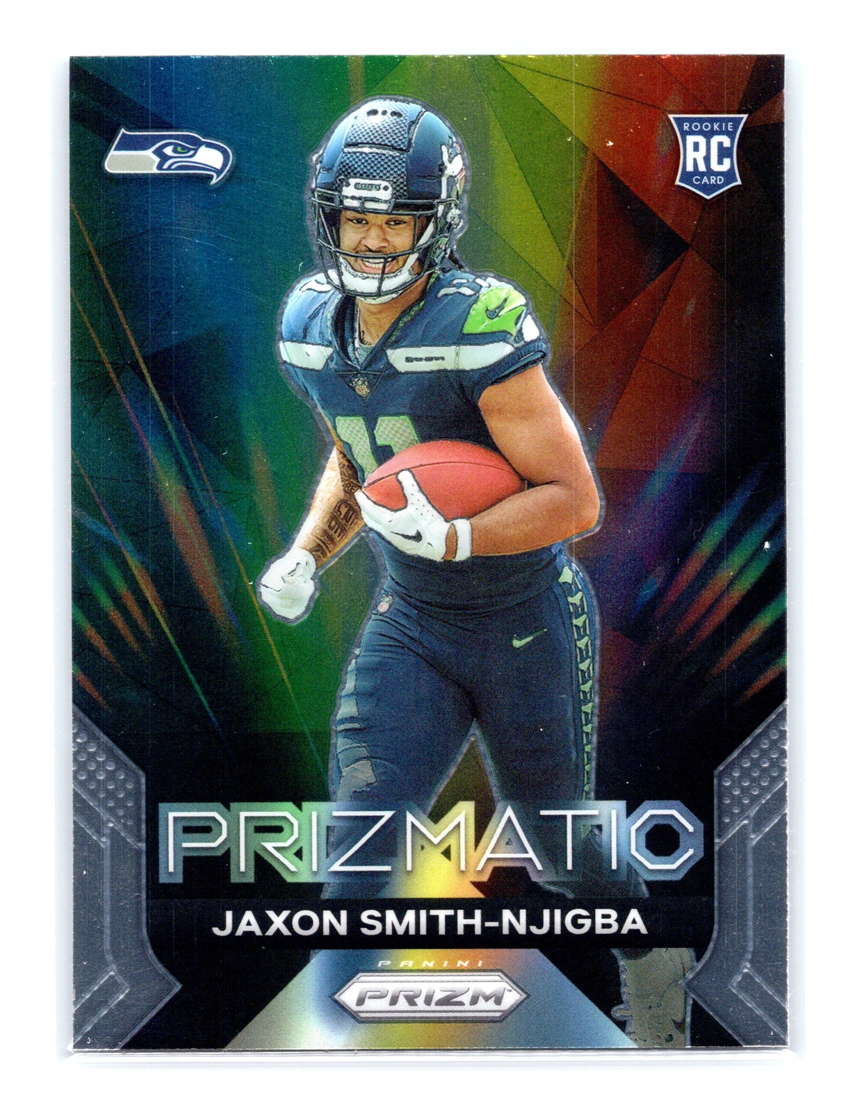 2023 Panini Prizm Football #1 Jaxon Smith-Njigba Rookie RC Prizmatic Seattle