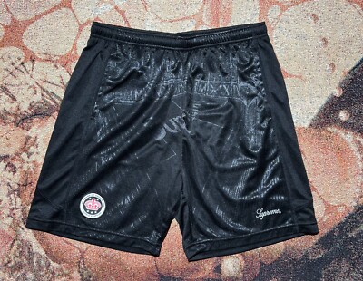 Supreme Jacquard Soccer Short Black Size Small Brand New | eBay