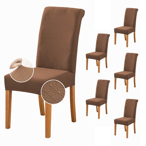 6PCS Stretch Dining Chair Cover Elastic Chair Cover Seat Cover Slipcover - Picture 7 of 7