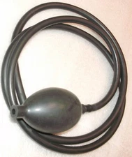 Rubber Air Bulb & Hose shutter release for Packard Shutter Etc. 3ft long,4" bulb
