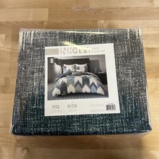 Ink Ivy Alpine Cotton Duvet Cover Set Mini Set King Size In Aqua