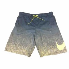 Nike Lined Board Shorts Swim Trunks Blue Green Gray 9  Inseam Men  s Medium S