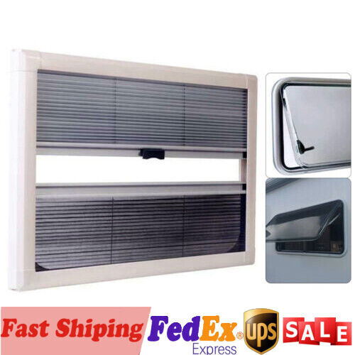 530x530mm 630x630mm RV Window Vent Hatch Wtih Screen & Blind For Caravan Camper - Picture 1 of 35