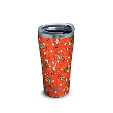 Tervis Christmas Gnomes Pattern 20 oz. Stainless Steel Tumbler W/ Lid Red New