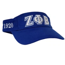 Zeta Phi Beta Sorority Visor- Blue-New!
