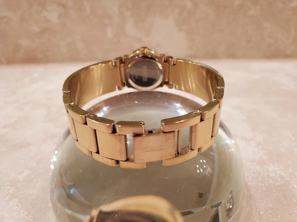 RELOJ PULSERA AUTÉNTICO VINTAGE DORADO DAMAS ROAMER OF SUIZA!!!! Foto 4 de 4
