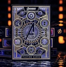 Marvel Studios Avengers (blue) Playing Cards by theory11