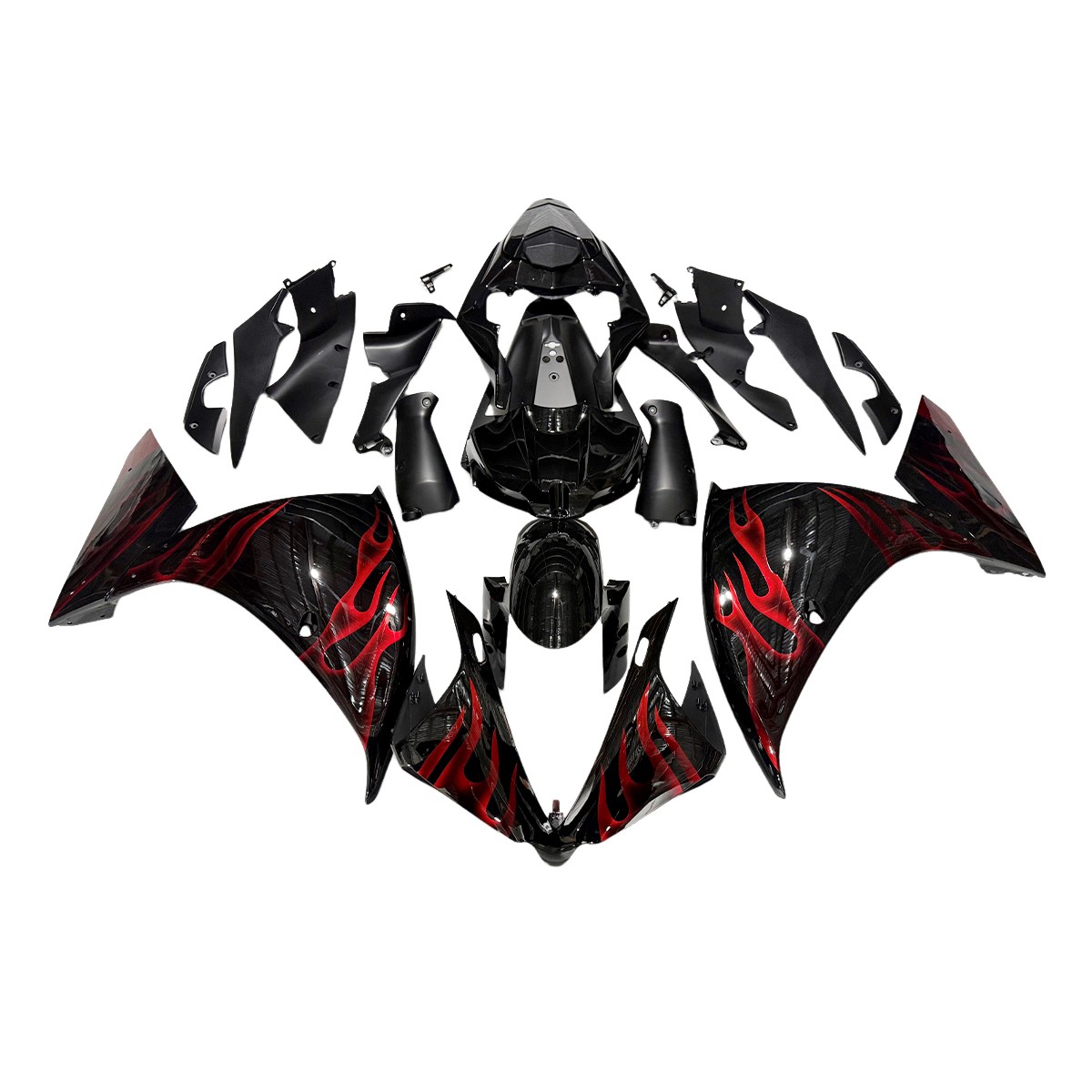 Red Black Fairing Kit For 2012-2014 Yamaha YZF R1 YZF1000 ABS Injection Bodywork