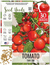Tiny Tim Tomato Seeds for Planting Dwarf Cherry Tomatoes - Non-Gmo Heirloom & Un