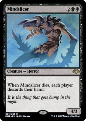 Mindslicer Dominaria Remastered MTG LP card