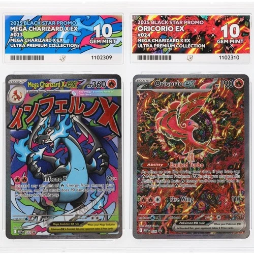 Mega Charizard X Ex 23 & Oricorio Ex 24 Promos Sequential - Ace 10 Perfect Subs