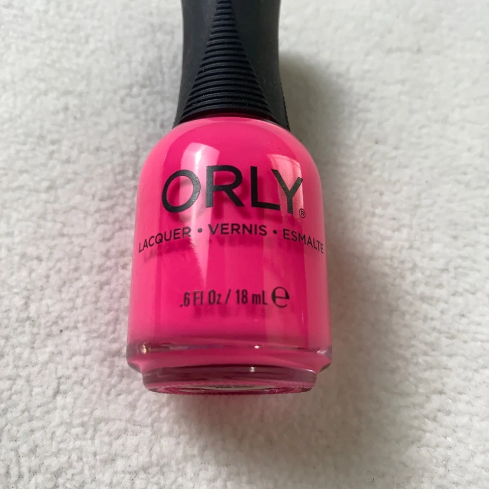 Esmalte de uñas Orly Beach Cruiser laca rosa caliente manicura, pedicura RARO Foto 2 de 4