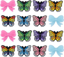 16Pcs Butterfly Silicone Focal Beads for Pens Animal Silicone Beads for Keychain