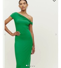 Reformation Jamen Dress Kelly Green Small