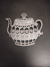 VINTAGE 1930's ORNATE SILVERPLATE TRIVET TABLETOP TEAPOT STAND IN VGC.