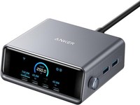 "Anker Prime 250W Usb C LadegeräT 6-Port 2,26\" Lcd-Display Smart Control Regler"