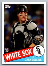 2020 Topps #85-33 Zack Collins Chicago White Sox Rookie Card RC Free S&H. rookie card picture