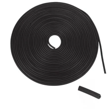 0.14" x 328ft Black Round PVC Window Screen Retainer Spline Screen Repair