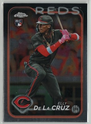 Elly De La Cruz ROOKIE 2024 Topps Chrome RC #44 Refractor Cincinnati Reds