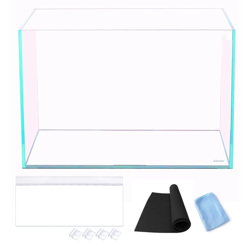 Artisan Grade Ultra Clear Rimless Aquarium Tank, Low Iron Glass Fish Tank for...