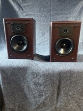 Denon SC-M2 Bookshelf Speakers, Wooden Cased, 70W 6 Ohms, Rosewood. Used VGC