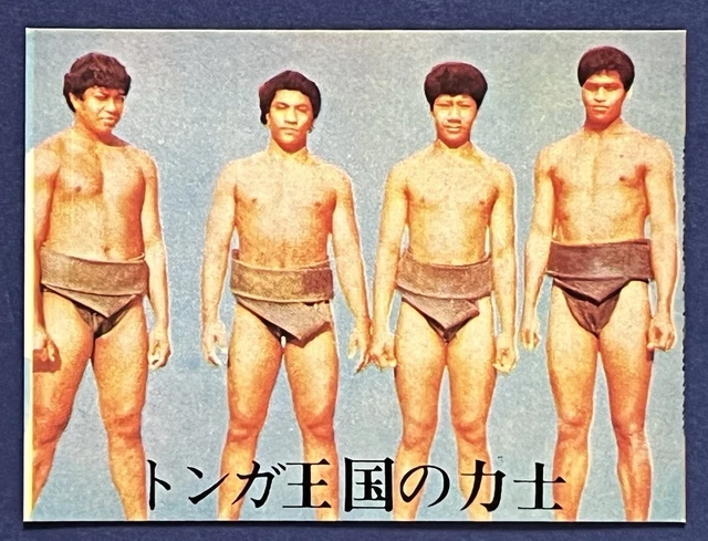 1976 Sumo Haku Meng King Tonga Wrestling Rookie Card RC Japanese WWF WWE WCW