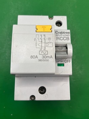 Crabtree 380/S030 80A 30mA RCCB RCD