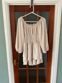 Unbranded Cream Elastic Playsuit. Size 14. Used.