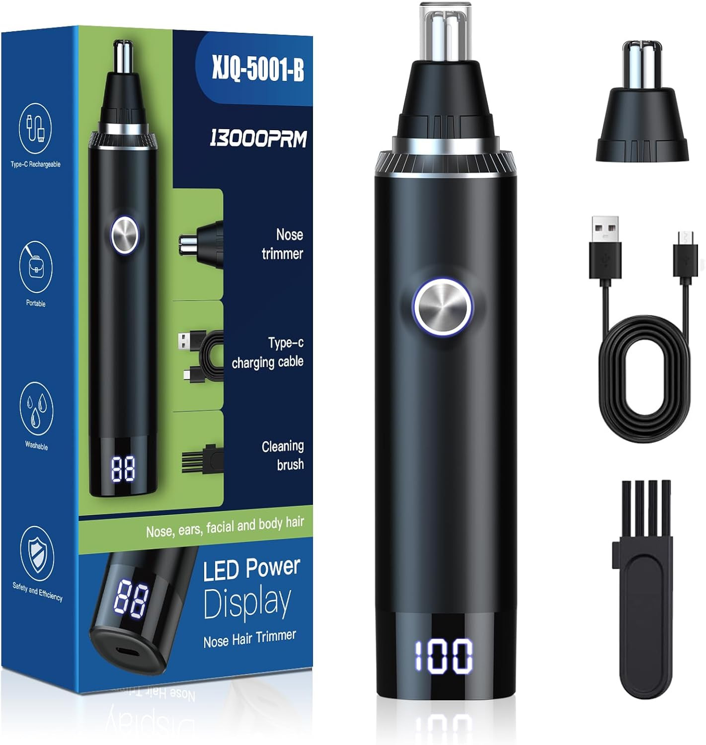Ear and Nose Hair Trimmer for Men, 2025 Professional Painles