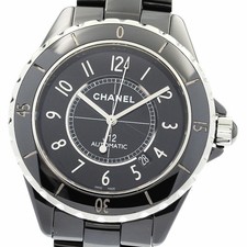 【Watch】CHANEL H2980 42MM Black Ceramic Automatic Men's Watch Used From Japan