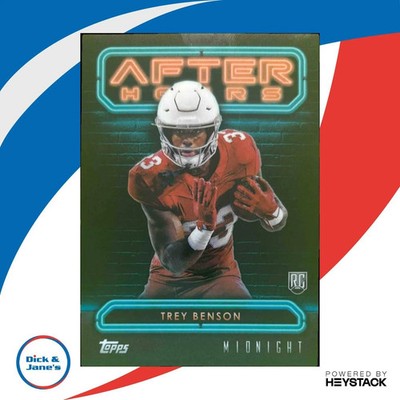 2024 Topps Midnight Trey Benson After Hours #AH-13 RC SSP Arizona Cardinals