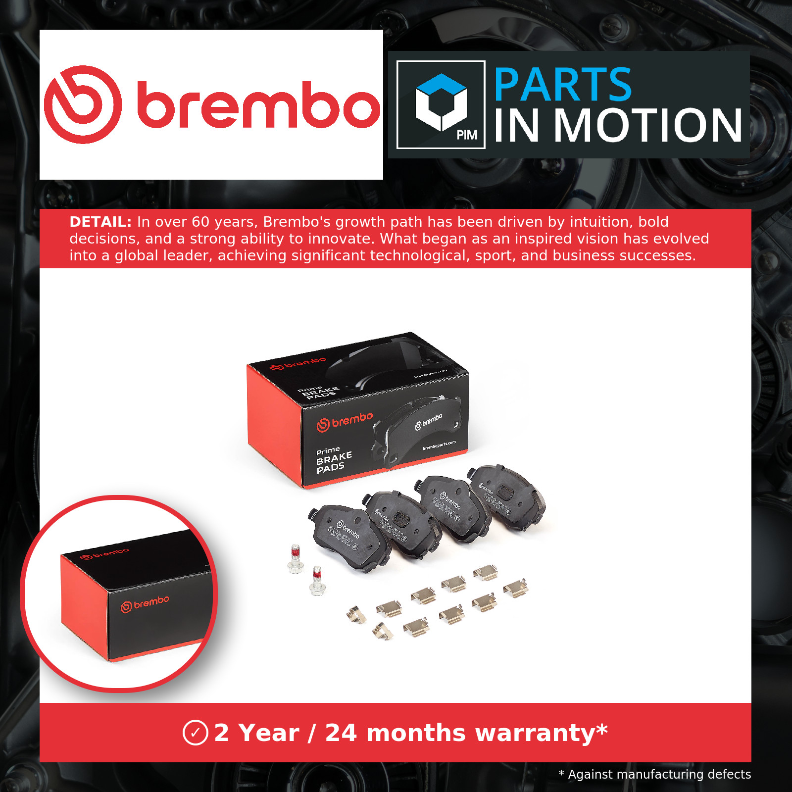 P 59 036 Disc Brake Brake Pad Set Front Fits Opel Corsa C Hatchback Van Brembo - Image 7
