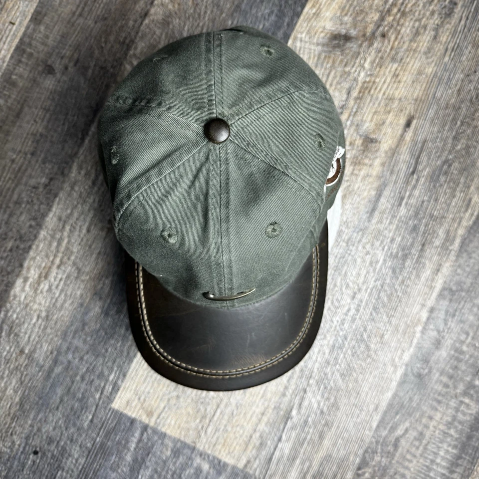 Billete de cuero vintage Nike Golf Strapback verde y marrón nuevo sin etiquetas Foto 3 de 4