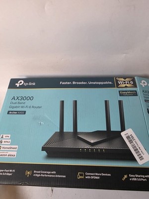 TP-Link AX3000 WiFi 6 Router, Dual Band, Archer AX55