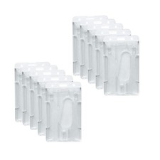 10x Clear ID Card Badge Holder Hard Plastic Protector Vertical Slim Protect Case