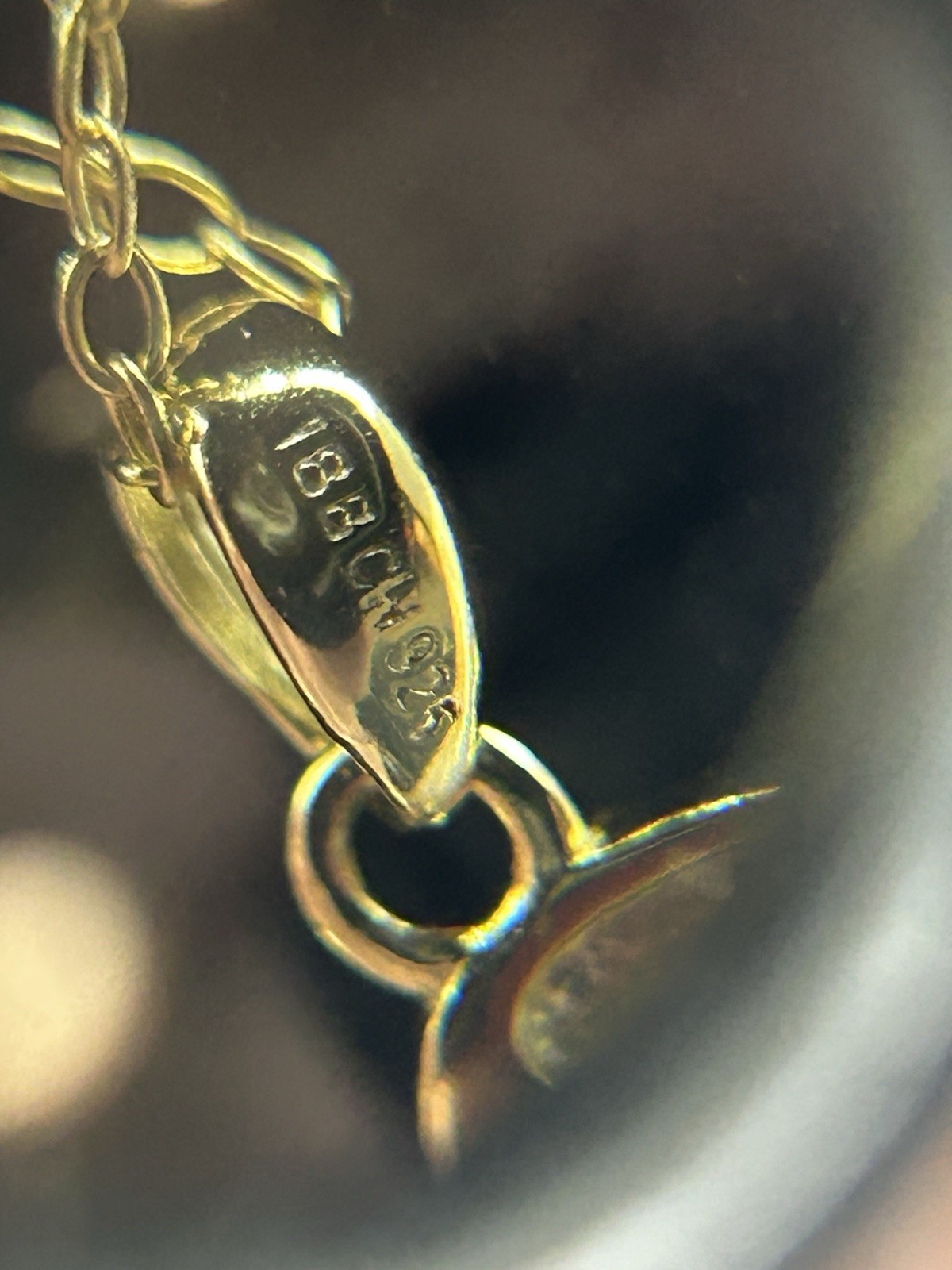 Gold Plated Sterling Cursive M Script Initial wit… - image 6