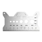 Professional Metal Screw Measuring Ruler for Pitch and Thread Distance