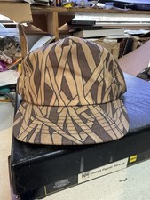 Vintage Cabelas Reed Grass Marsh Camo Trucker Hat SnapBack USA