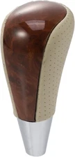 X AUTOHAUX Car Automatic Gear Stick Shift Knob for Toyota RAV4 Beige, Brown 